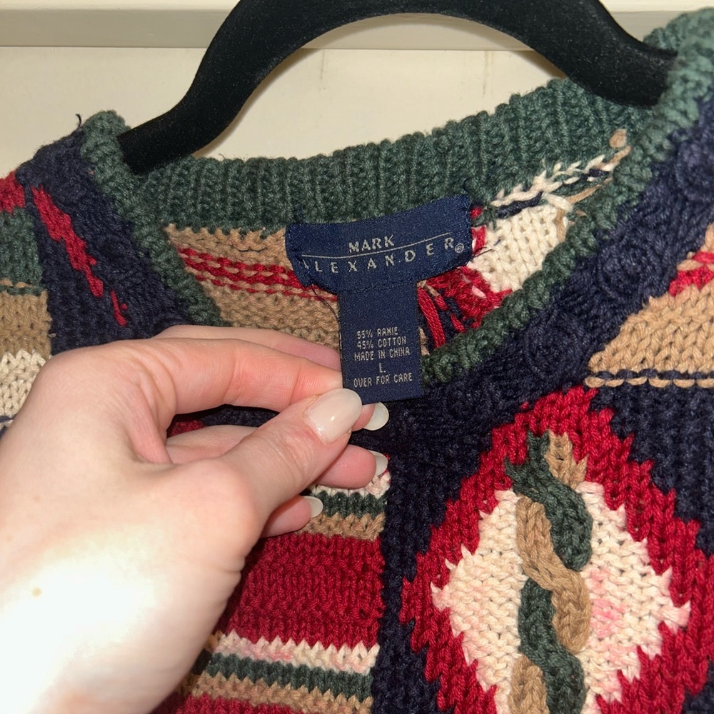 Geometric Patterned Sweater - Multicolor - Picture 2 of 6